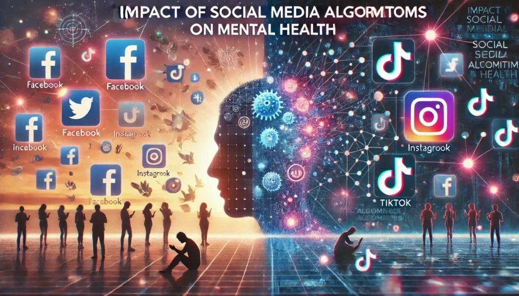 Impact of Social Media Algorithms on Mental Health and Society